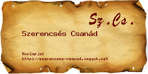 Szerencsés Csanád névjegykártya